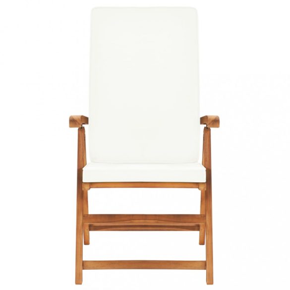 9 részes tömör tíkfa kerti étkezőgarnitúra párnákkal