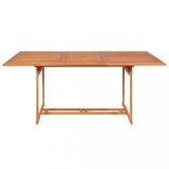 9 részes tömör tíkfa kerti étkezőgarnitúra