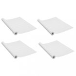 4 db fehér faszínű öntapadó PVC ajtófólia 210 x 90 cm