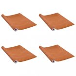 2 db világos tölgyszínű öntapadó PVC ajtófólia 500 x 90 cm