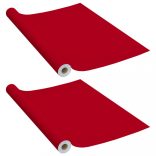 2 db piros öntapadó PVC ajtófólia 500 x 90 cm