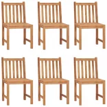 7 részes tömör tíkfa kerti étkezőgarnitúra 140 x 80 cm