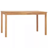 7 részes tömör tíkfa kerti étkezőgarnitúra 140 x 80 cm