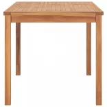 7 részes tömör tíkfa kerti étkezőgarnitúra 140 x 80 cm