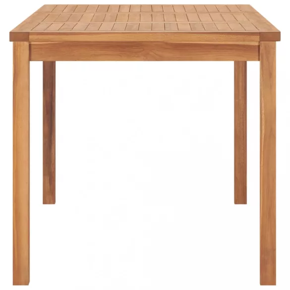 7 részes tömör tíkfa kerti étkezőgarnitúra 140 x 80 cm