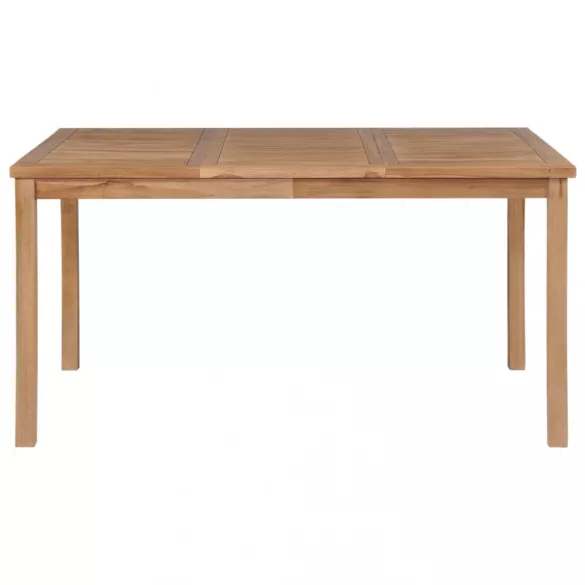 7 részes tömör tíkfa kerti étkezőgarnitúra 150 x 90 cm