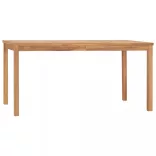 7 részes tömör tíkfa kerti étkezőgarnitúra 160 x 80 cm