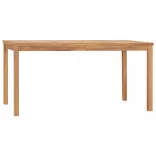 7 részes tömör tíkfa kerti étkezőgarnitúra 160 x 80 cm