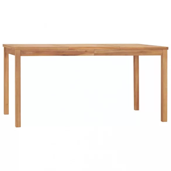 7 részes tömör tíkfa kerti étkezőgarnitúra 160 x 80 cm