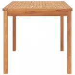 7 részes tömör tíkfa kerti étkezőgarnitúra 160 x 80 cm