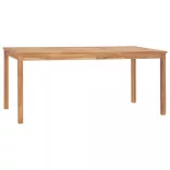 7 részes tömör tíkfa kerti étkezőgarnitúra 180 x 90 cm