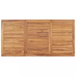 9 darabos tömör tíkfa kerti étkezőgarnitúra 180 x 90 cm