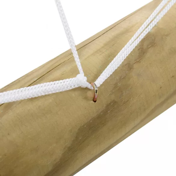 impregnált fenyőfa focikapu hálóval 160x80x100 cm