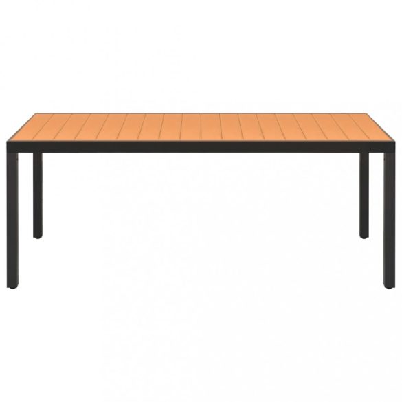 9 részes fekete-barna kerti étkezőgarnitúra