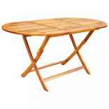 9 részes összecsukható tömör akácfa kerti étkezőszett