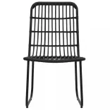 7 részes polyrattan és üveg kültéri étkezőgarnitúra