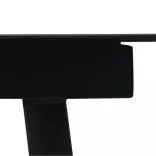 7 részes fekete PVC rattan kerti étkezőgarnitúra