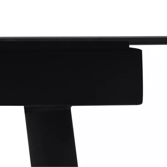 7 részes fekete PVC rattan kerti étkezőgarnitúra