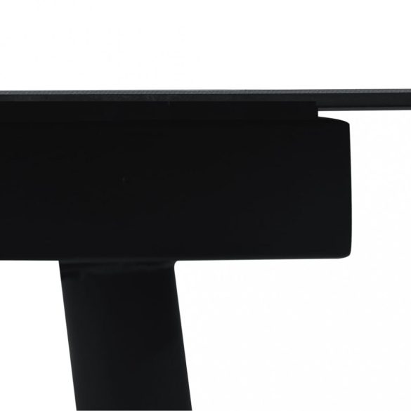 9 részes fekete PVC rattan kerti étkezőgarnitúra