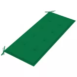 2 személyes tömör eukaliptuszfa kerti pad párnával 120 cm