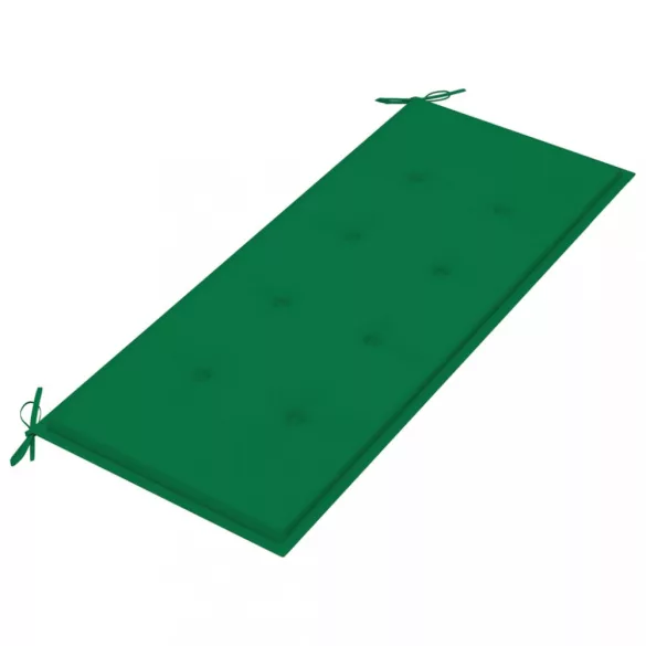 2 személyes tömör eukaliptuszfa kerti pad párnával 120 cm