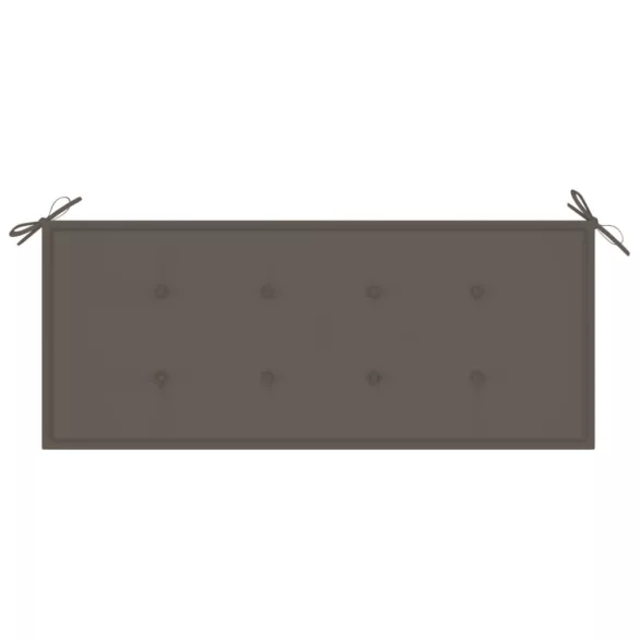 2 személyes tömör eukaliptuszfa kerti pad párnával 120 cm