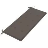 2 személyes tömör eukaliptuszfa kerti pad párnával 120 cm