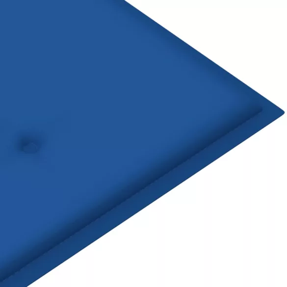2 személyes tömör eukaliptuszfa kerti pad párnával 120 cm