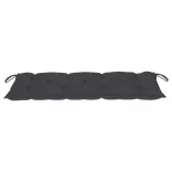 2 személyes tömör eukaliptuszfa kerti pad párnával 120 cm