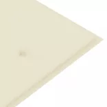 3 személyes tömör eukaliptuszfa kerti pad párnával 150 cm