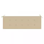 3 személyes tömör eukaliptuszfa kerti pad párnával 150 cm