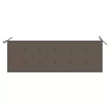 3 személyes tömör eukaliptuszfa kerti pad párnával 150 cm