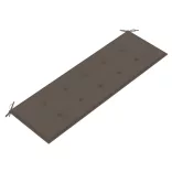 3 személyes tömör eukaliptuszfa kerti pad párnával 150 cm