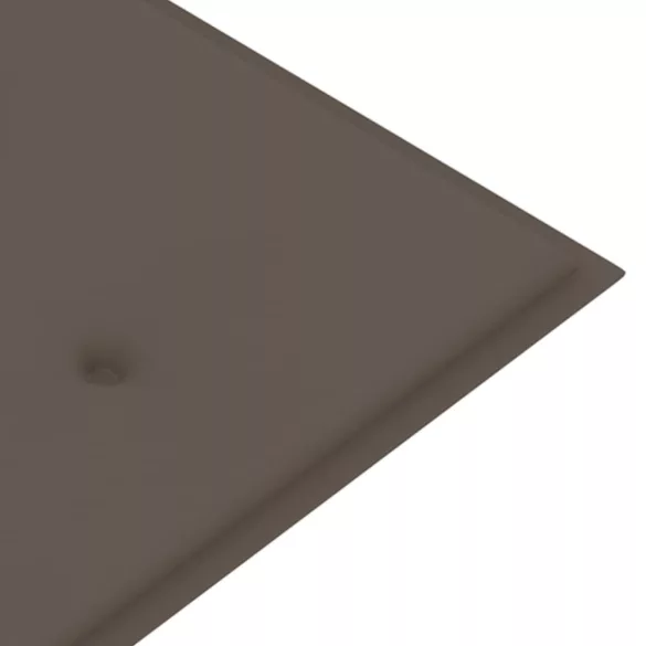 3 személyes tömör eukaliptuszfa kerti pad párnával 150 cm