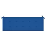 3 személyes tömör eukaliptuszfa kerti pad párnával 150 cm