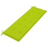 3 személyes tömör eukaliptuszfa kerti pad párnával 150 cm