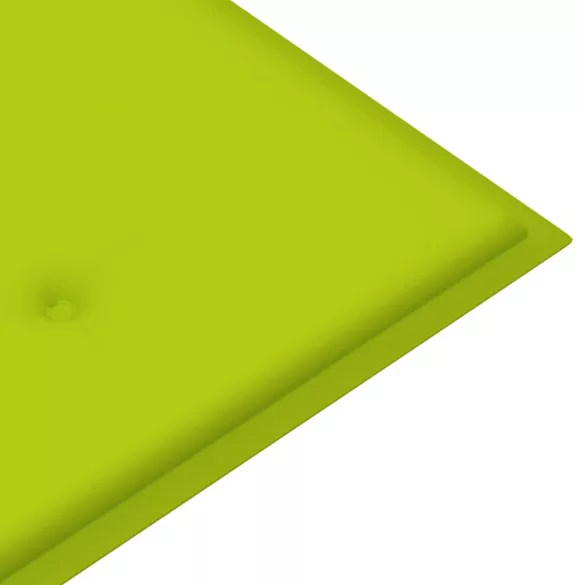 3 személyes tömör eukaliptuszfa kerti pad párnával 150 cm