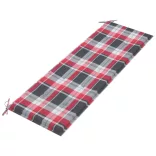 3 személyes tömör eukaliptuszfa kerti pad párnával 150 cm