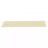 3 személyes tömör eukaliptuszfa kerti pad párnával 150 cm