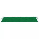3 személyes tömör eukaliptuszfa kerti pad párnával 150 cm