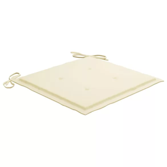 tömör akácfa kerti székek teázóasztallal és párnákkal