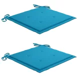 tömör akácfa kerti székek teázóasztallal és párnákkal