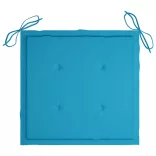 tömör akácfa kerti székek teázóasztallal és párnákkal