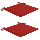 tömör akácfa kerti székek teázóasztallal és párnákkal