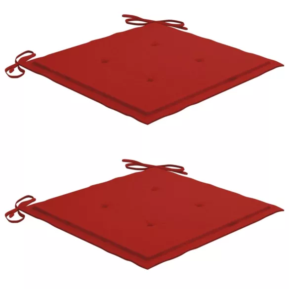 tömör akácfa kerti székek teázóasztallal és párnákkal