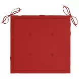 tömör akácfa kerti székek teázóasztallal és párnákkal