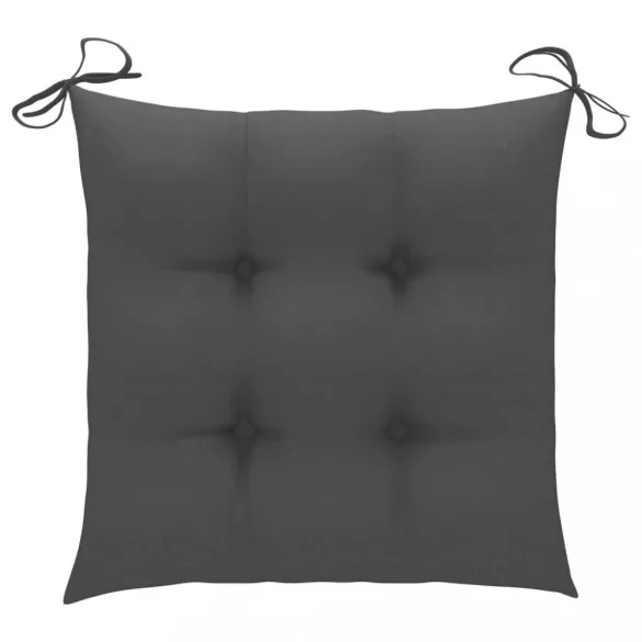 tömör akácfa kerti székek teázóasztallal és párnákkal