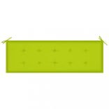 tömör tíkfa rakásolható kerti pad párnával 159 cm