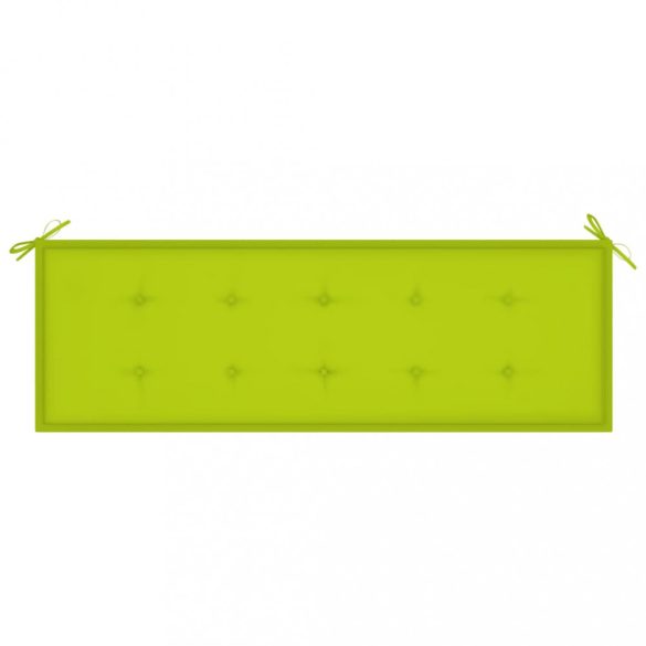 tömör tíkfa rakásolható kerti pad párnával 159 cm