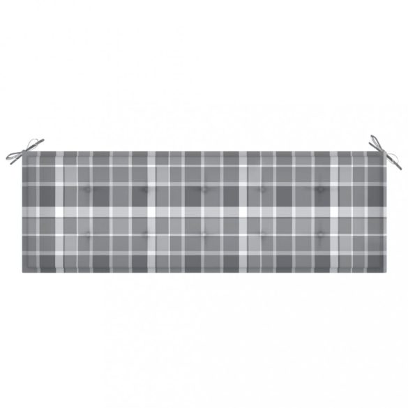 tömör tíkfa rakásolható kerti pad párnával 159 cm